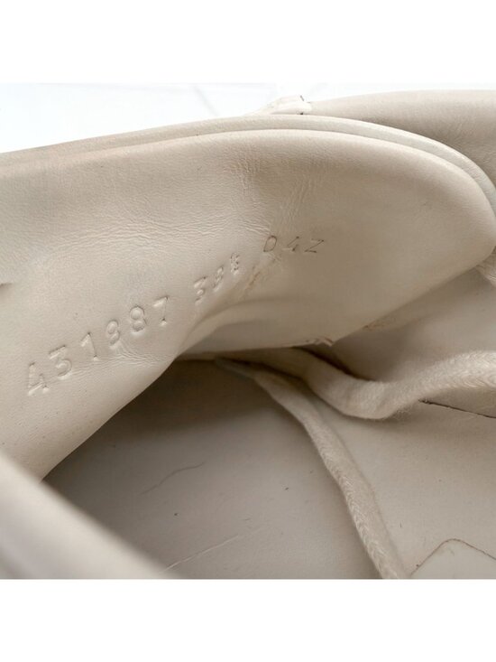 Gucci Pearl-Embellished Ace Sneakers White Leather Size 38.5 US 8.5 Women's - Picture 15 of 15